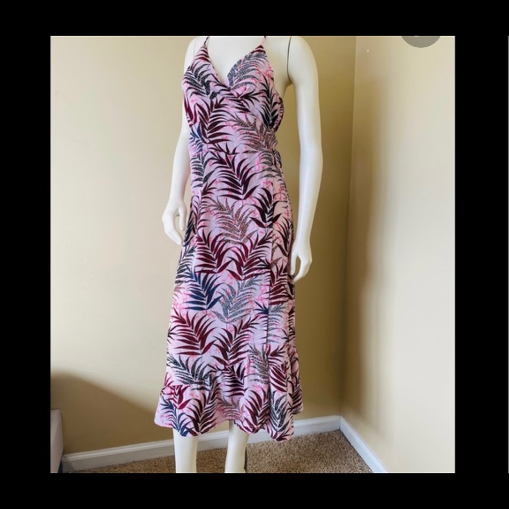 SANDRO floral wrap dress